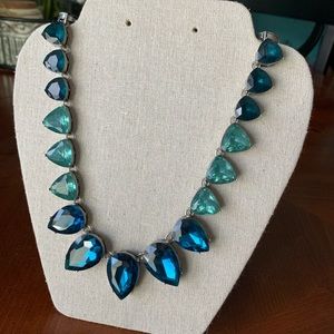 Color Code Teal Teardrop Necklace